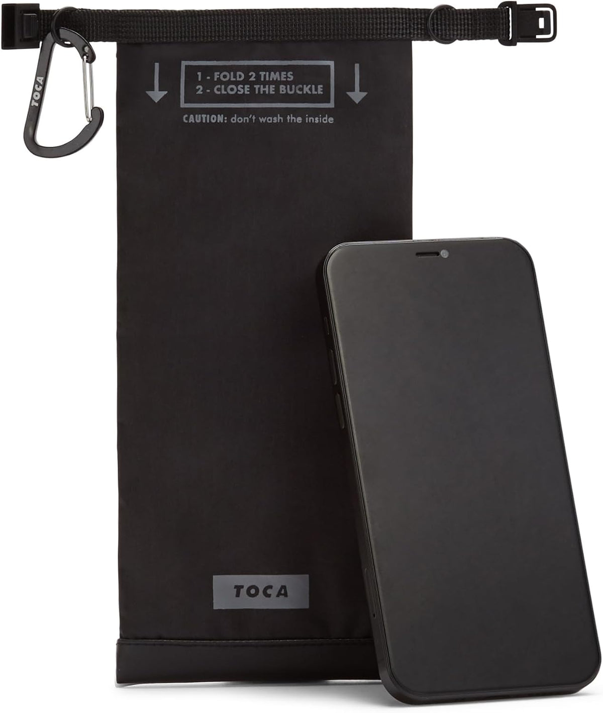 TOCA Faraday Pouch and Security Bag for Smartphones, GPS, RFID, Data Blocker, Shielding Purse, Travel, Anti-Hacking & Anti-Tracking, Privacy Protection Black