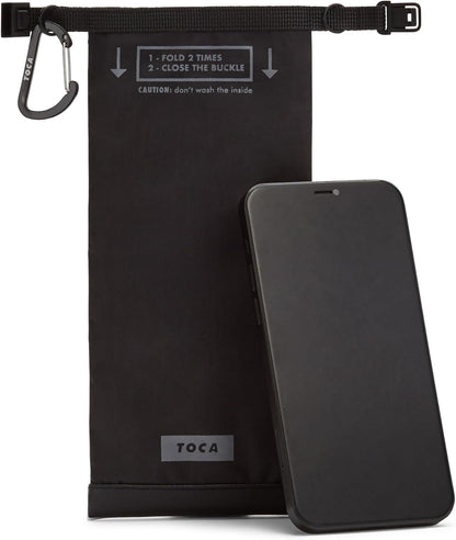 TOCA Faraday Pouch and Security Bag for Smartphones, GPS, RFID, Data Blocker, Shielding Purse, Travel, Anti-Hacking & Anti-Tracking, Privacy Protection Black
