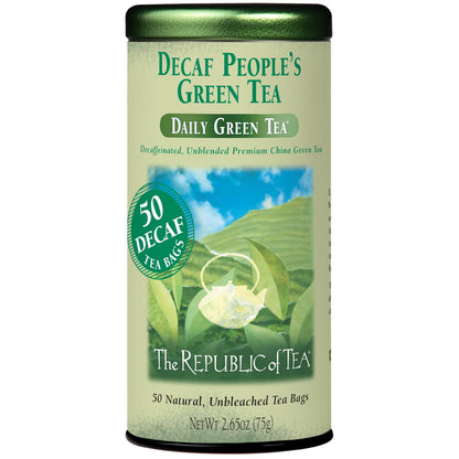 The Republic of Tea Daily Green Decaf The People's Green Tea, 50 Count