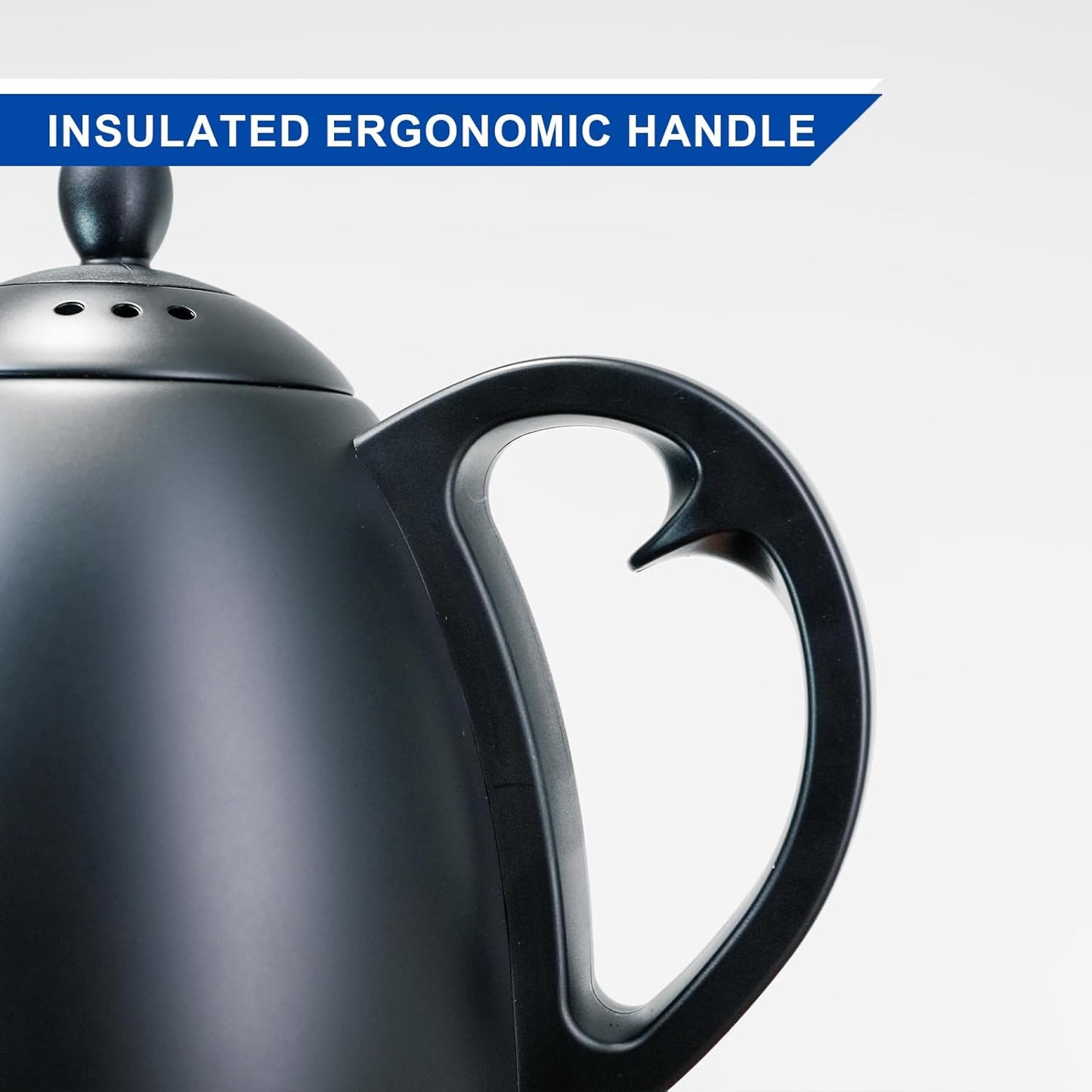 Bonavita 1L Digital Variable Temperature Gooseneck Electric Kettle for Coffee Brew and Tea Precise Pour Control, 6 Preset Temps, Café or Home Use, 1200 Watt, LED Panel, Stainless Steel