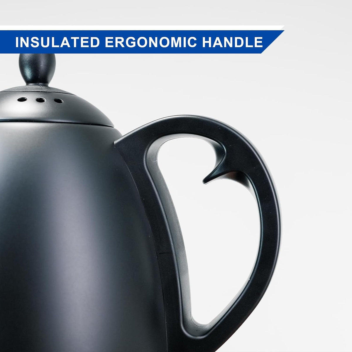 Bonavita 1L Digital Variable Temperature Gooseneck Electric Kettle for Coffee Brew and Tea Precise Pour Control, 6 Preset Temps, Café or Home Use, 1200 Watt, LED Panel, Stainless Steel