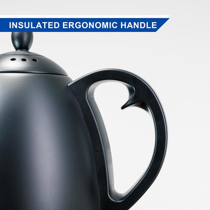 Bonavita 1L Digital Variable Temperature Gooseneck Electric Kettle for Coffee Brew and Tea Precise Pour Control, 6 Preset Temps, Café or Home Use, 1200 Watt, LED Panel, Stainless Steel