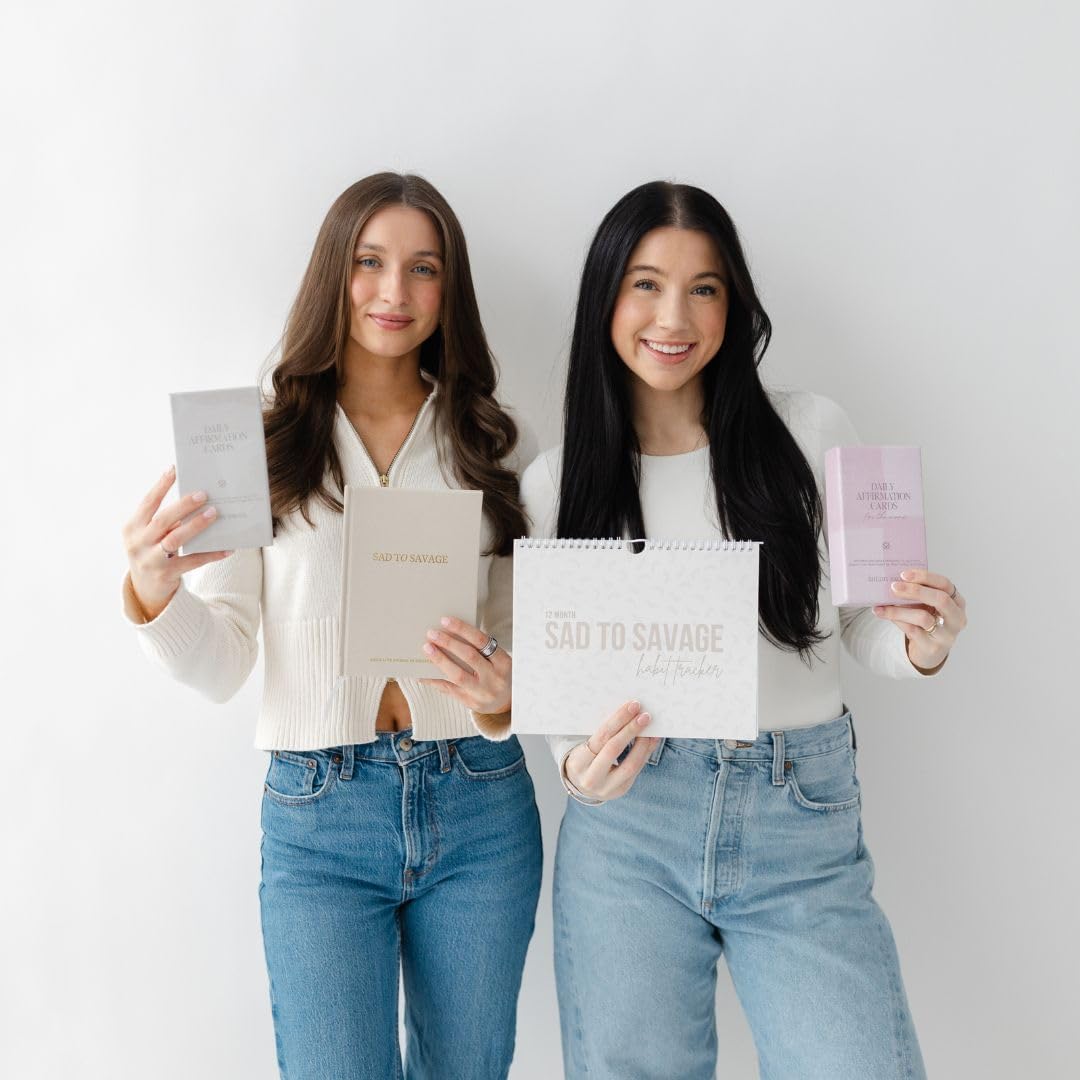 SAD TO SAVAGE Habit Tracker by Shelby Sacco - Daily Habit Tracker Journal with Affirmations and Educational Material on the Habit Loop for Creating Habits to Improve Your Life
