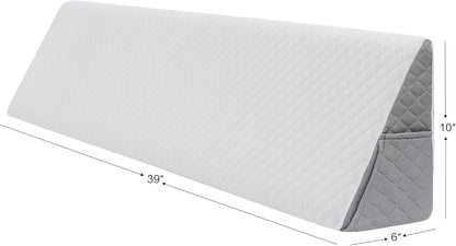 Premium Bed Wedge Pillow - Ergonomic Support for Sleeping, Post-Surgery, Acid Reflux Relief, and More - CertiPUR-US Certified Memory Foam - Removable Cover Included, Triangle, 24" x 22" x 7.5"