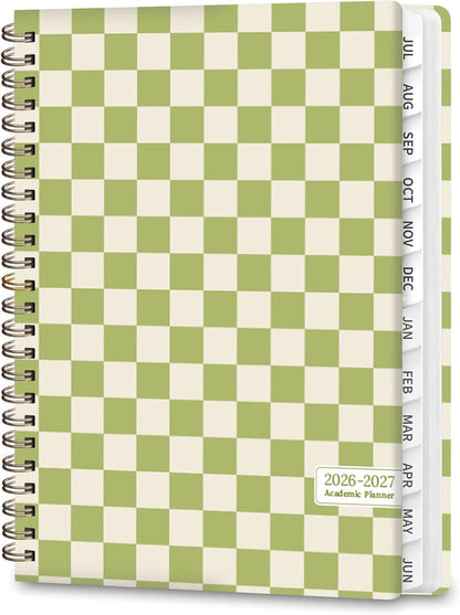 Planner 2026-2027, Weekly and Monthly Calendar Planner, JUL 2026 - JUN 2027 | A5(6.3'' x 8.5''), Hardcover, Agenda Book, Sprial Bound, Inner Pocket, Office and School Use