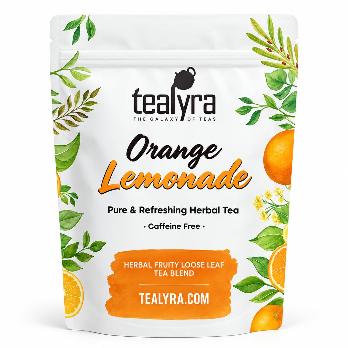 Tealyra | Orange Lemonade Loose Leaf Herbal Fruit Tea, 110g (4 oz)