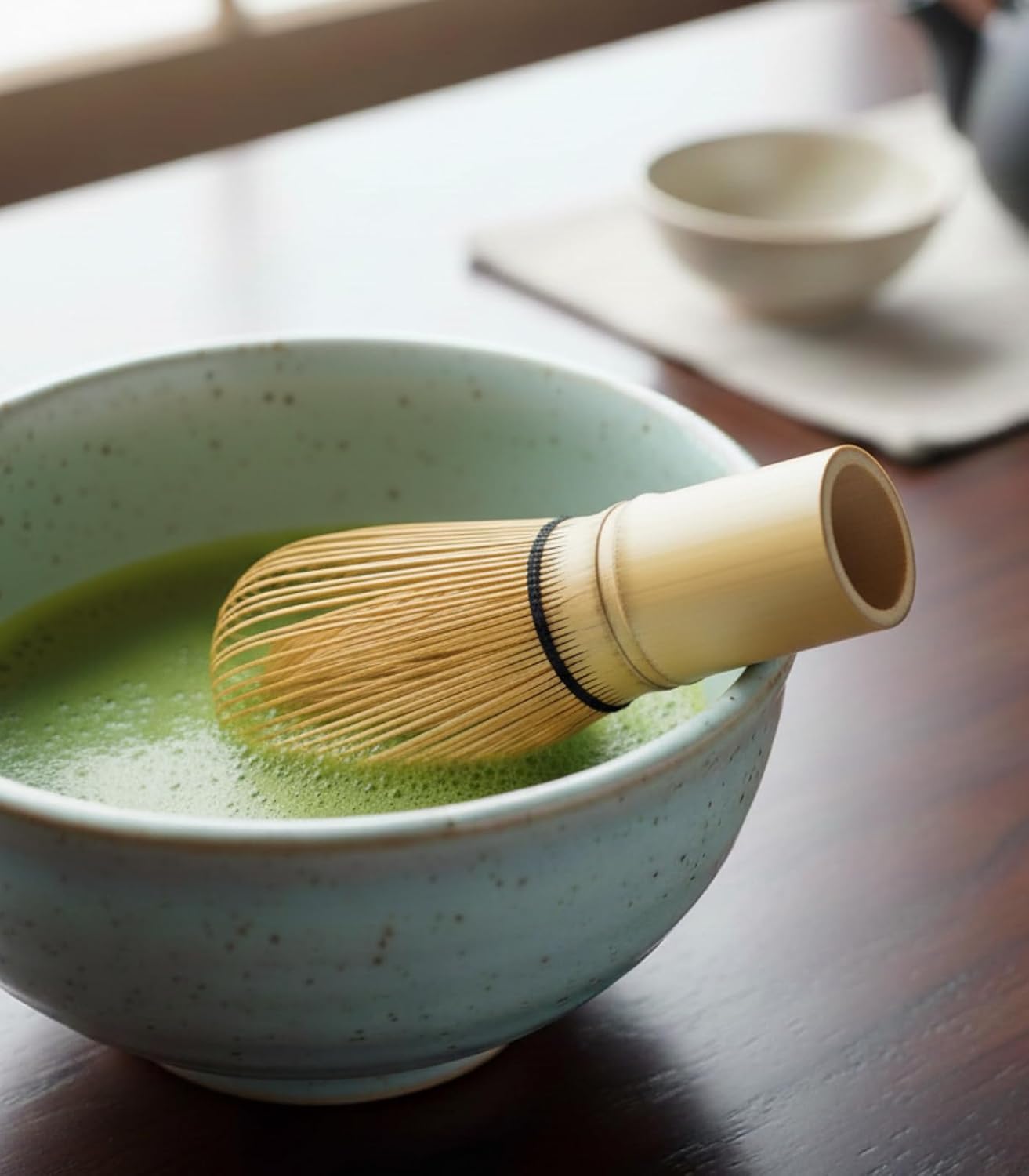 Matcha Whisk 2-Pack - Handcrafted Bamboo Chasen Set, 100-Prong Traditional Japanese Stirrer for Authentic Matcha Tea Preparation