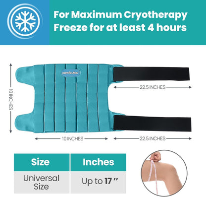 Ice Pack for Knee Pain Relief, 2 Hours Long Lasting Cold Pack for Knee Injuries, Cold Therapy Flexible Ice Pack Wrap for Knee Replacement Surgery, Swelling, ACL, Meniscus Tear