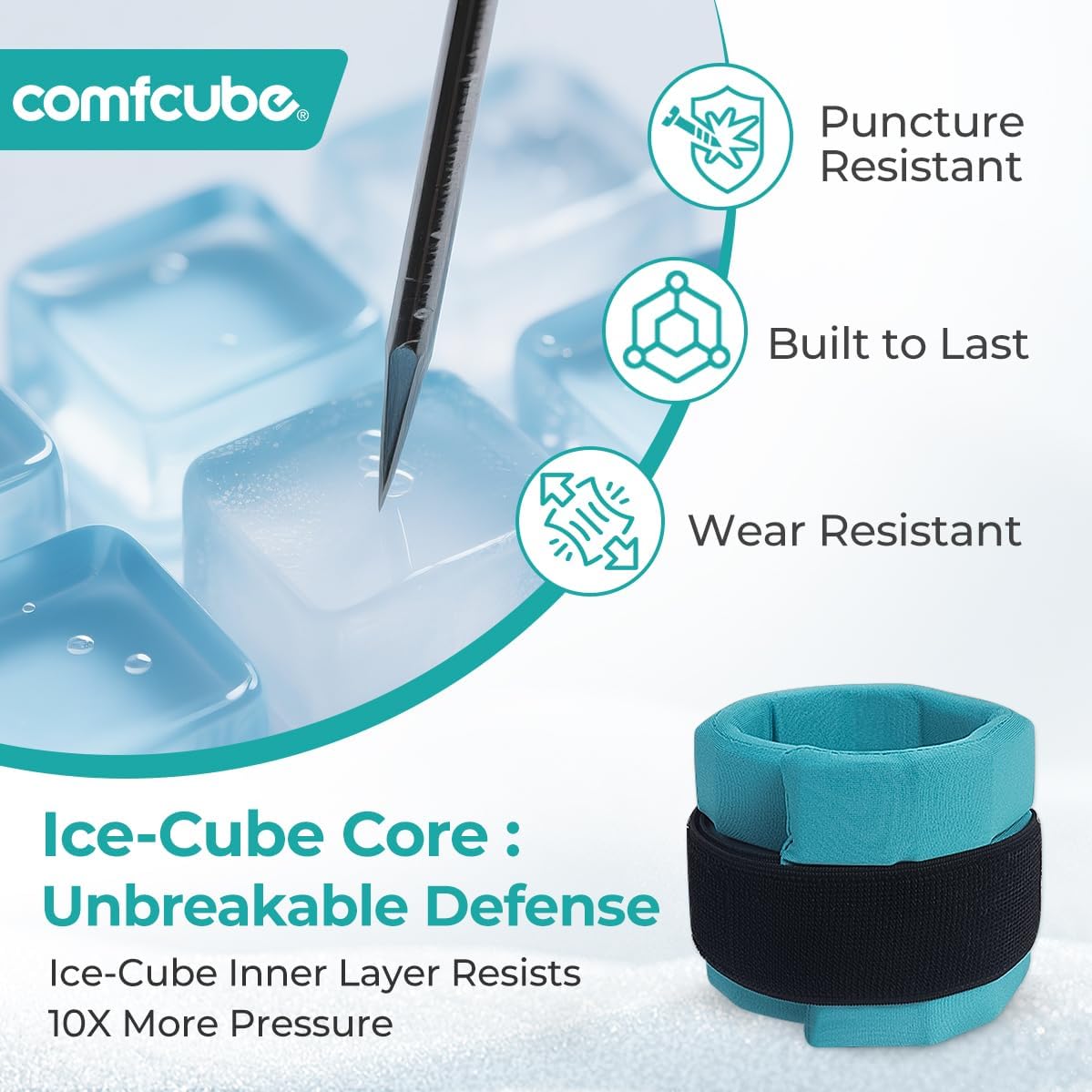 Ice Pack for Knee Pain Relief, 2 Hours Long Lasting Cold Pack for Knee Injuries, Cold Therapy Flexible Ice Pack Wrap for Knee Replacement Surgery, Swelling, ACL, Meniscus Tear