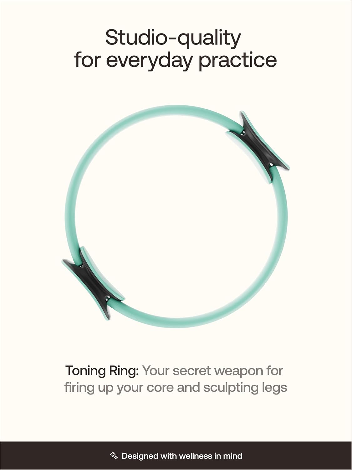 BetterMe Toning Pilates Ring – Magic Circle Pilates Ring for Strength & Flexibility – 15 Inch Fitness Ring for Home Pilates & Yoga Workouts