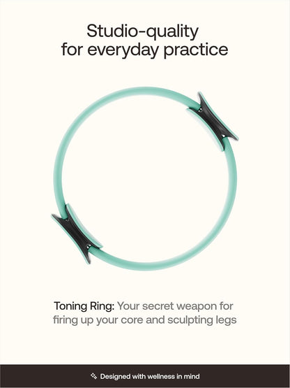 BetterMe Toning Pilates Ring – Magic Circle Pilates Ring for Strength & Flexibility – 15 Inch Fitness Ring for Home Pilates & Yoga Workouts