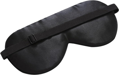 Alaska Bear Sleep Mask Silk Eye Cover with Shaped Pad, Machine Washable | Pressure-free Sleeping, Foam Insert, Upgrade Contour Over Conventional Flat Satin Eye Masks