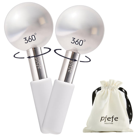 360 Rotating Ice Globes for Face Eyes, Facials Cold Roller for Puffy Eyes