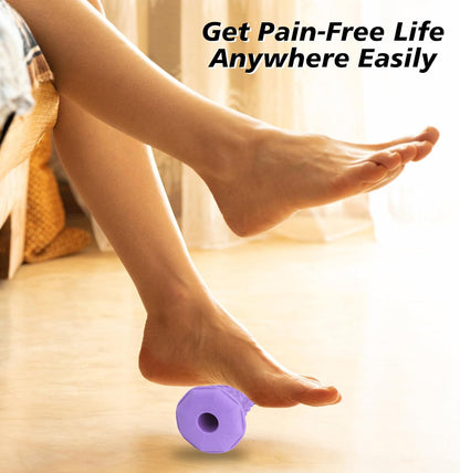 Foot Massager Roller for Plantar Fasciitis, Portable Reflexology Tool | Deep tissue massage for feet, calf, arch and heel pain. for plantar fasciitis relief, home, office and travel use