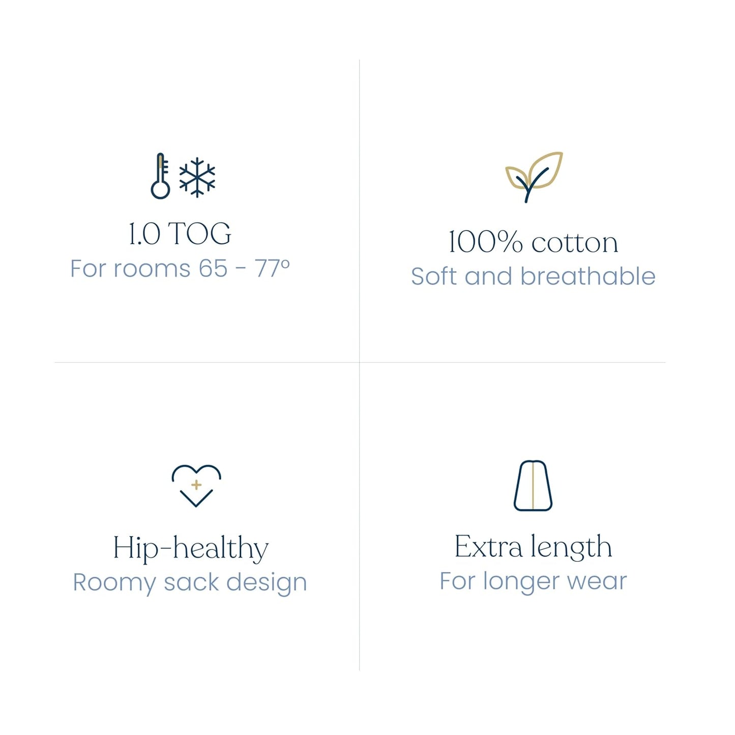HALO SleepSack, 100% Cotton Wearable Blanket, Swaddle Transition Sleeping Bag, TOG 0.5, Ocean Life, Medium, 6-12 Months