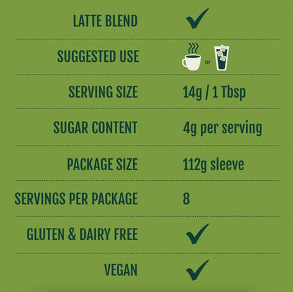 Two Leaves and a Bud Nice Matcha Latte Blend, Japanese Matcha Green Tea Powder, 2 Resealable Bags, 224g