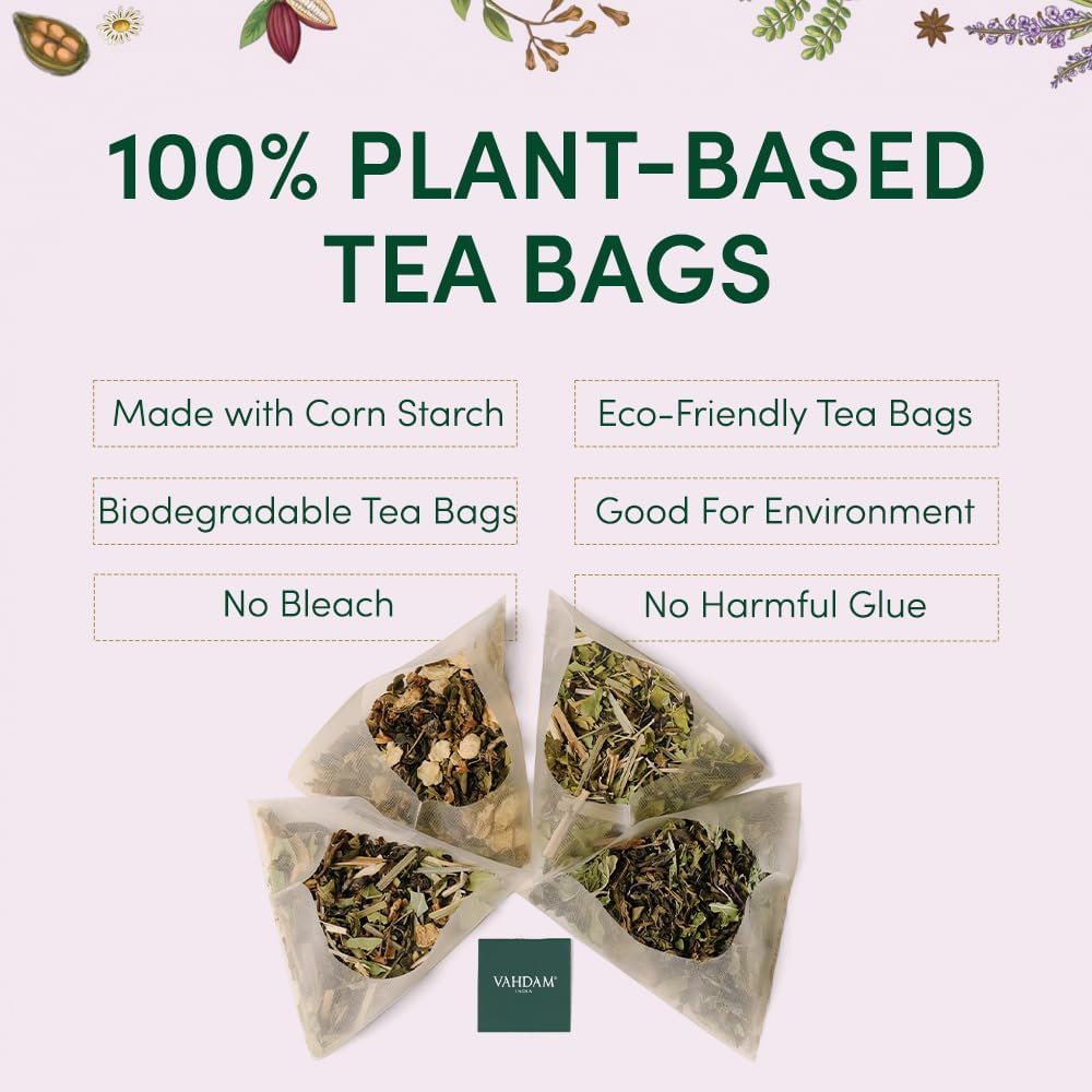 VAHDAM, Assorted Black Tea Loose Leaf Tea Gift Set (10 Flavors) Gift Ideas for Women & Men | Directly Sourced From Assam and Darjeeling | Resealable Ziplock Pouch