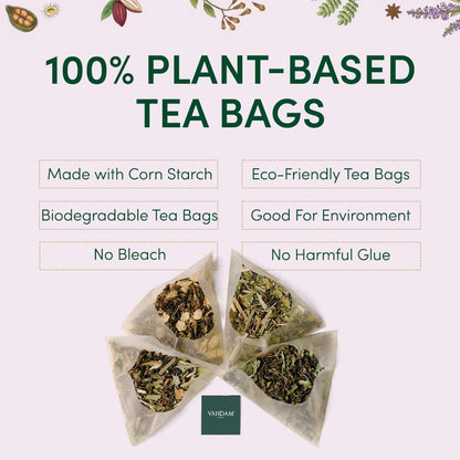 VAHDAM, Assorted Black Tea Loose Leaf Tea Gift Set (10 Flavors) Gift Ideas for Women & Men | Directly Sourced From Assam and Darjeeling | Resealable Ziplock Pouch