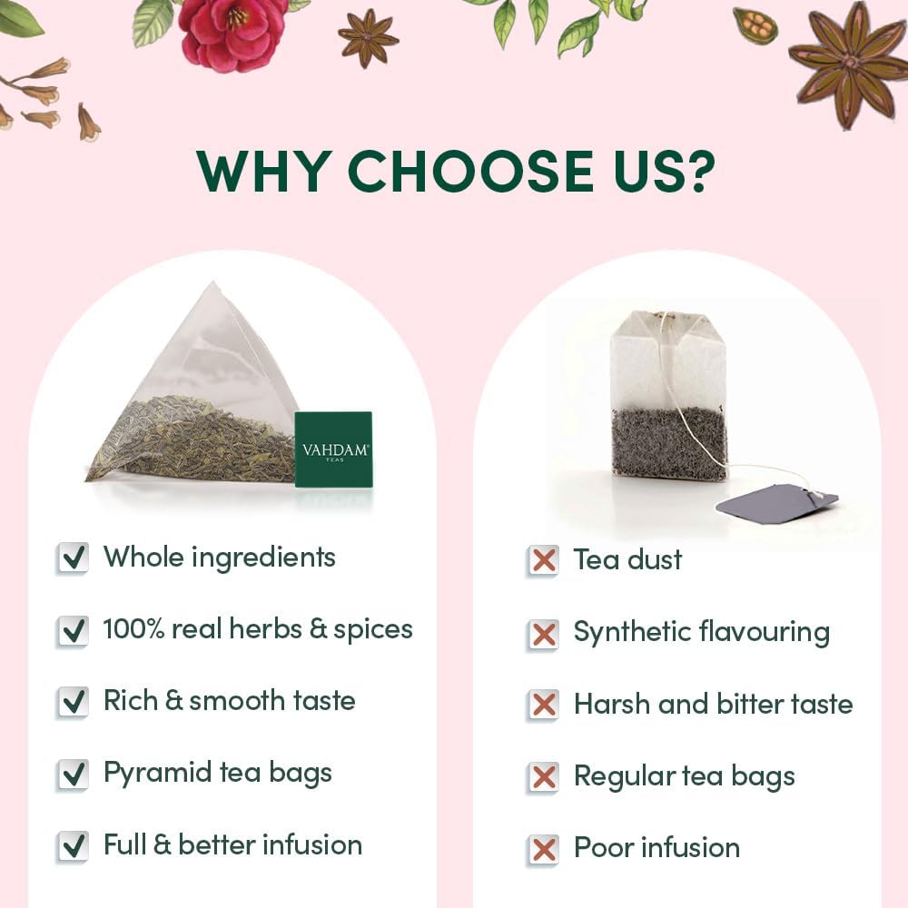 VAHDAM, Assorted Black Tea Loose Leaf Tea Gift Set (10 Flavors) Gift Ideas for Women & Men | Directly Sourced From Assam and Darjeeling | Resealable Ziplock Pouch