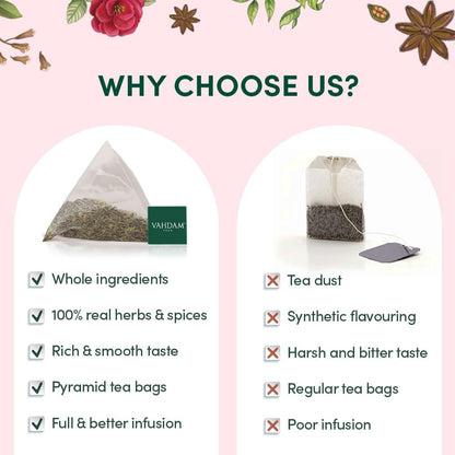 VAHDAM, Assorted Black Tea Loose Leaf Tea Gift Set (10 Flavors) Gift Ideas for Women & Men | Directly Sourced From Assam and Darjeeling | Resealable Ziplock Pouch