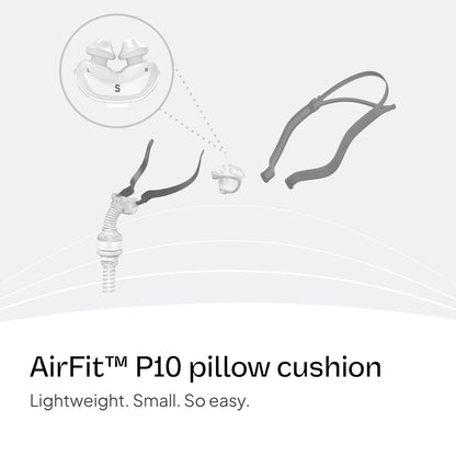 Resmed AirFit P10 Nasal Pillow Cushion Replacement CPAP Mask, Small