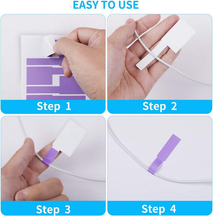 300 Pcs Cable Labels, JIQEZNL Premium 10 Colors Wire Labels Electrical