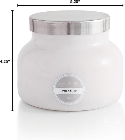 Capri Blue Volcano Scented Candles - Luxury Glass Jar Candles for Home Scented with Tropical Fruit & Sugared Citrus - Soy Wax Blend - Blue Color (19 oz)