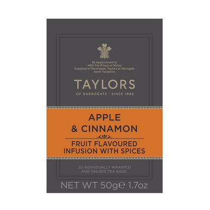 Taylors of Harrogate Lemon & Ginger, Herbal Tea, Individually Wrapped Bags, 100 Count (Pack of 1), Cleansing, Invigorating and Citrussy, Caffeine-Free, Enjoy Hot or Iced, 100 Teabags