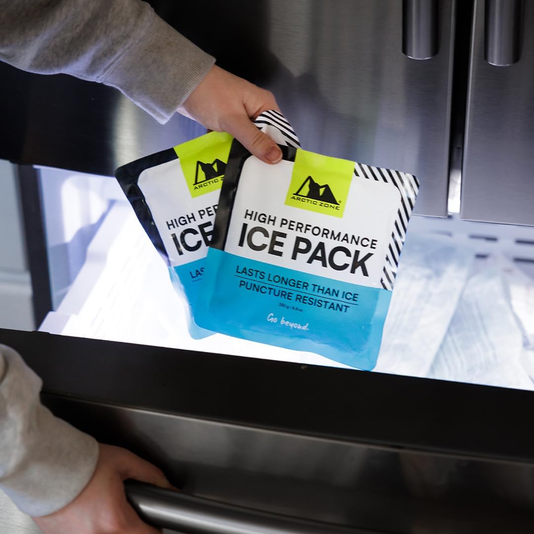 Arctic Zone Titan Deep Freeze Ice Pack- (2 Pack) 600 Gram High Performance Ice Pack - Long-Lasting, Puncture-Resistant Cold Pack Filled with Non-Toxic Gel…