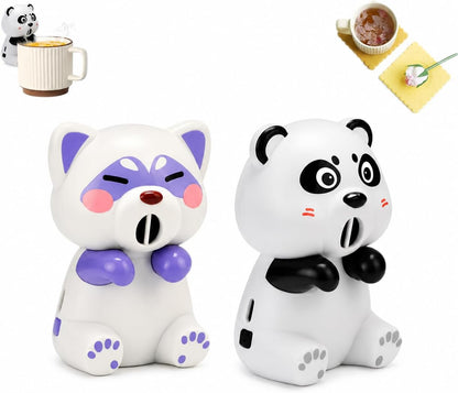Cooling Clip-On Mini Fan for Cup & Bowl,Cute Coffee Chiller (Style1)