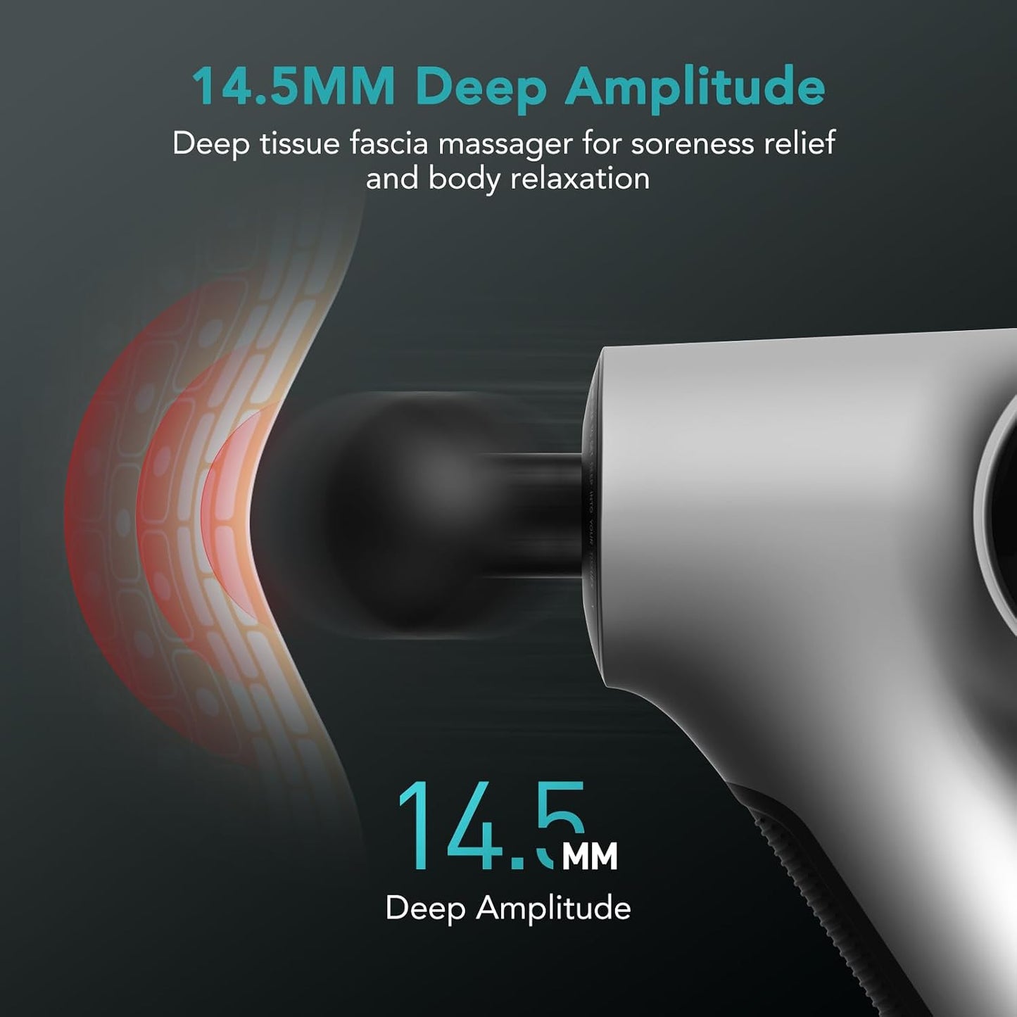 Opove Apex Massage Gun Deep Tissue 14.5mm Percussion Fascia Muscle Massager for Athletes Workout Pain Relief Recovery Relaxation, Professional Therapist Choice, Ergonomic for Effortless to Use