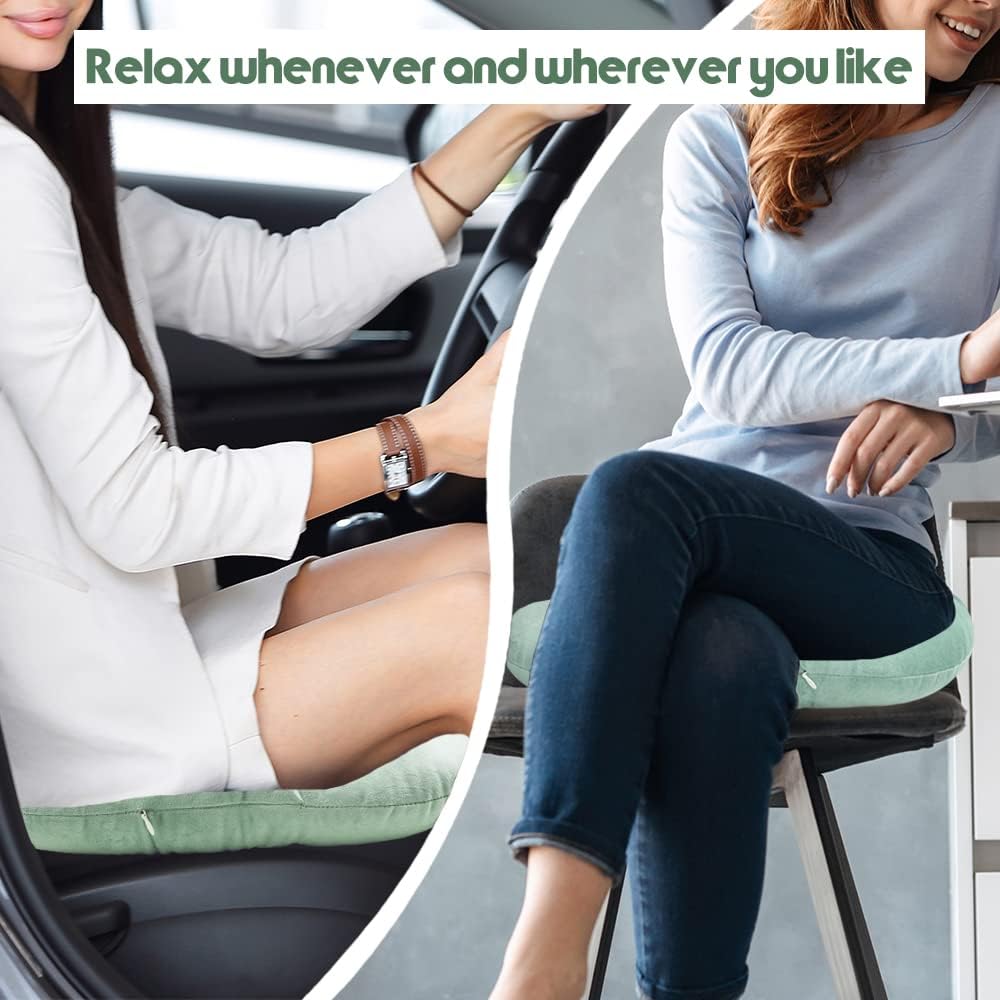 Stuffed Donut Pillow Seat Cushion | for Tailbone and Coccyx Pain, Hemorrhoids, Bed Sores, Pregnancy, Prostate, Surgery Recovery, Sitting Pressure Relief, for Home, Office and Car (Grey)