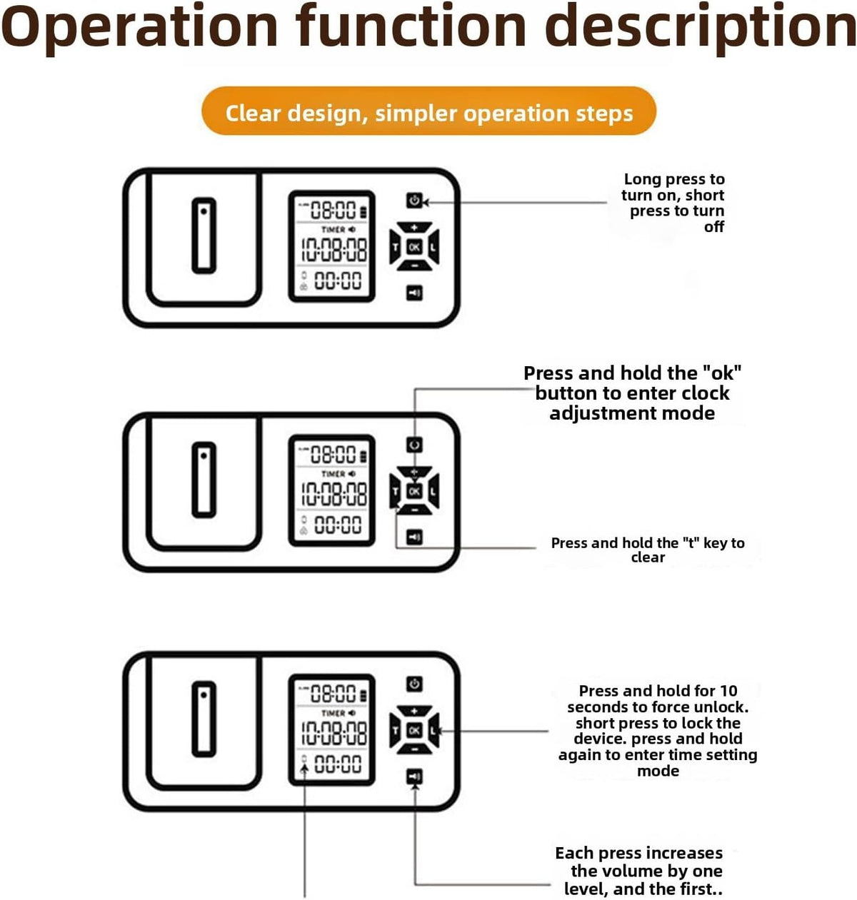 Fabater Phone Lock Box with Timer, Portable Self Discipline Phone Box,