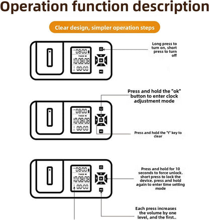 Fabater Phone Lock Box with Timer, Portable Self Discipline Phone Box,