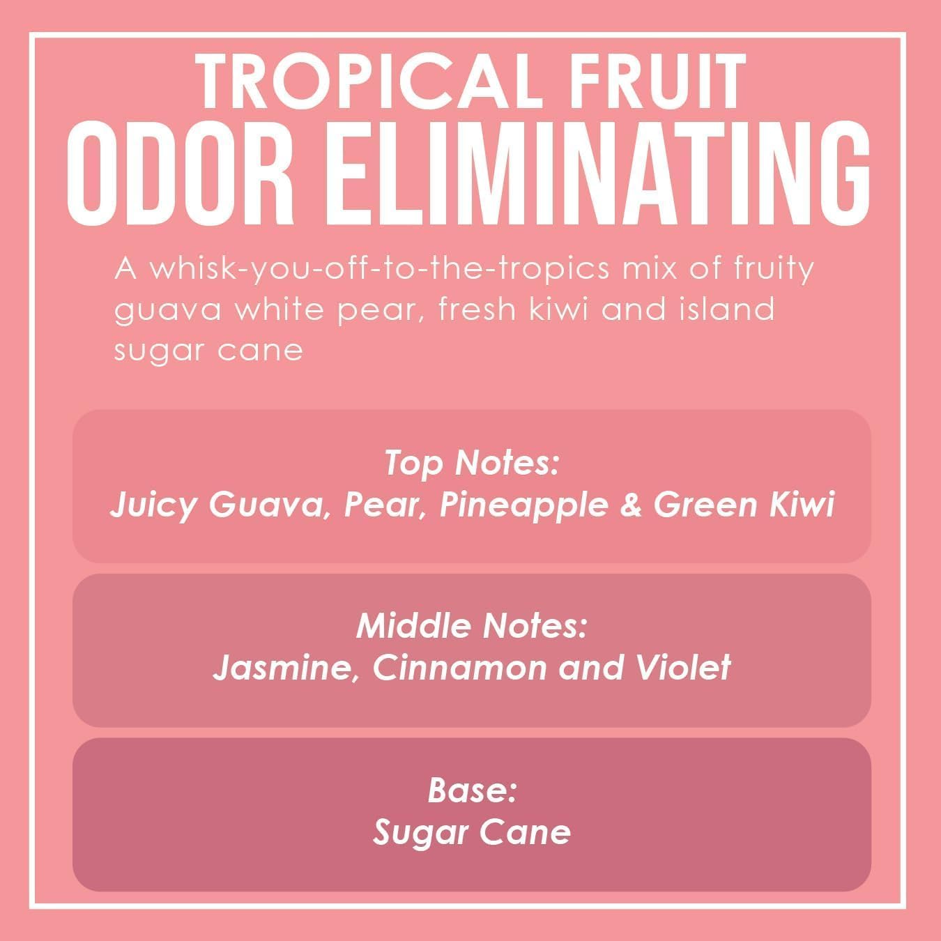 Vanilla Bean Odor Eliminating Highly Fragranced Candle - Eliminates 95% of Pet, Smoke, Food, and Other Smells Quickly - Up to 80 Hour Burn time - 12 Ounce Premium Soy Blend - Colors A