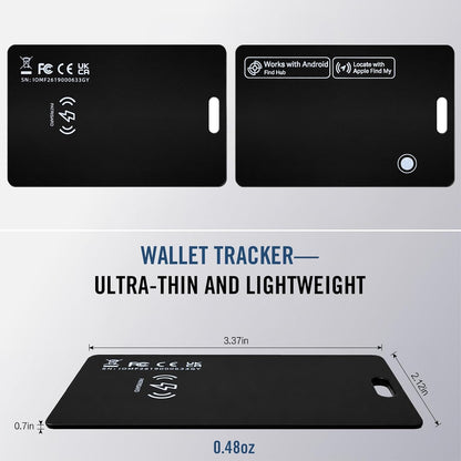 Wallet Tracker Card iOS Android [Apple MFi Certified] Item Locator