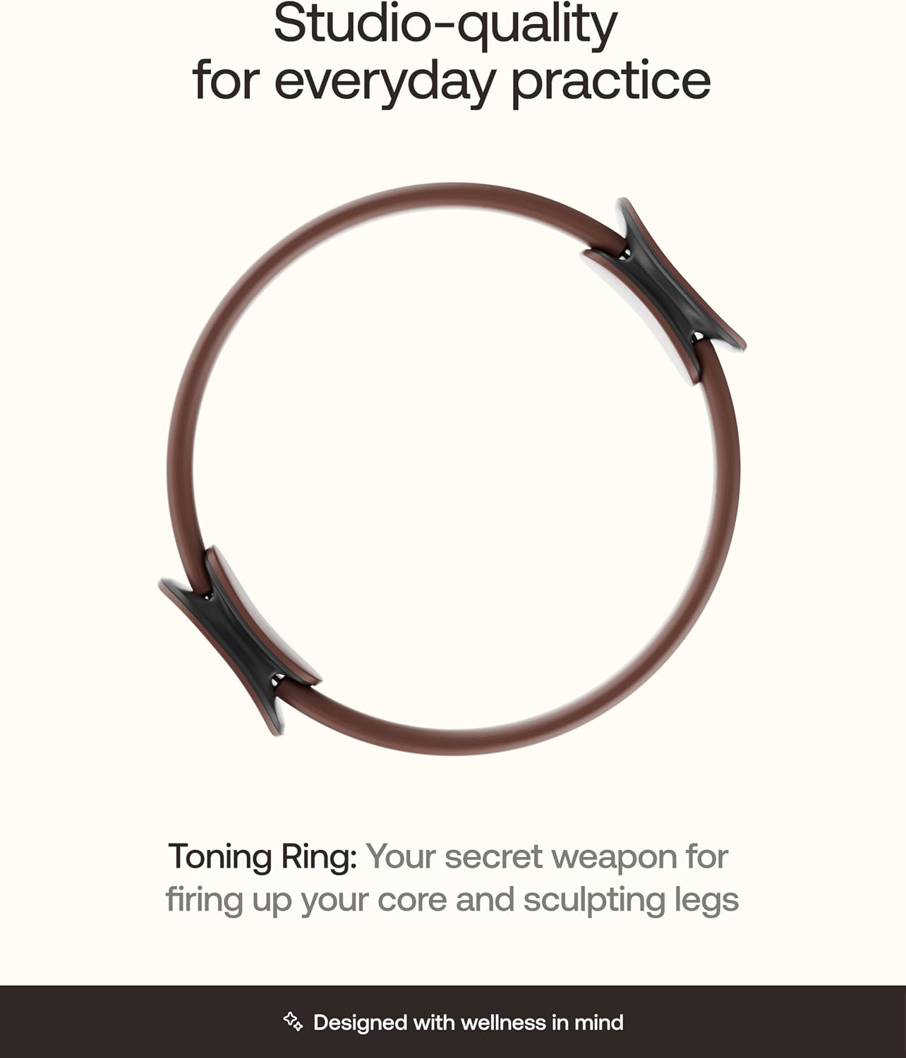 BetterMe Toning Pilates Ring – Magic Circle Pilates Ring for Strength & Flexibility – 15 Inch Fitness Ring for Home Pilates & Yoga Workouts