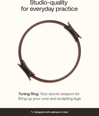 BetterMe Toning Pilates Ring – Magic Circle Pilates Ring for Strength & Flexibility – 15 Inch Fitness Ring for Home Pilates & Yoga Workouts