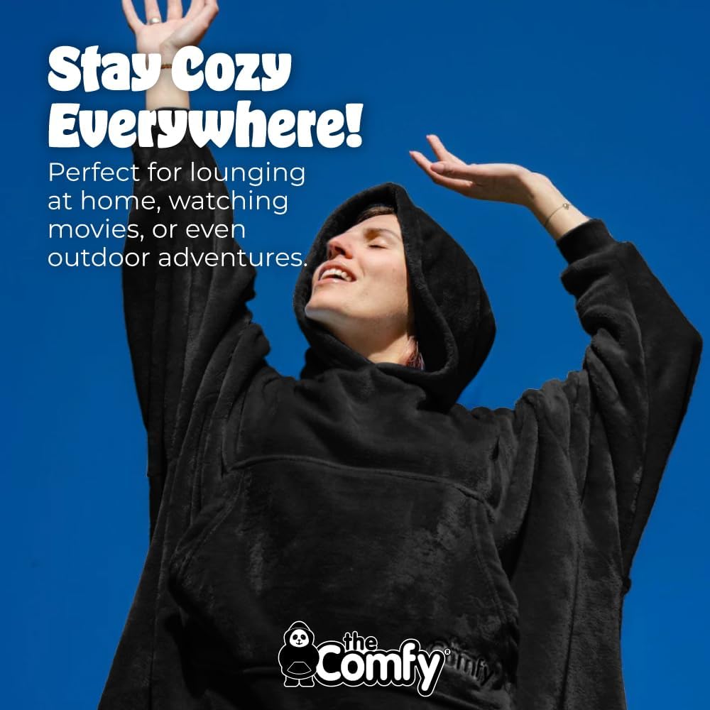 THE COMFY Dream | From Shark Tank | Patented | No Sherpa | Light Wearable Blanket Hoodie | Gift for Women & Men | One Size