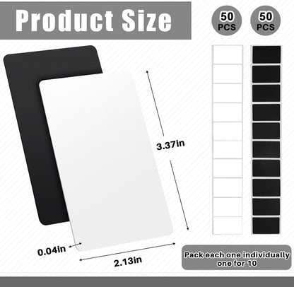 Xuhal Black NFC Cards Blank Tags 504 Bytes Digital Programmable Business Cards Chip Compatible with NFC Enabled Mobile Phones & Devices