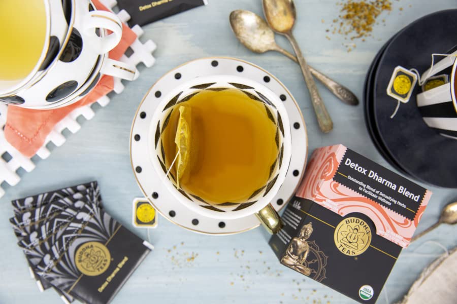 Buddha Teas Organic Detox Dharma Blend - Herbal Tea, Caffeine Free