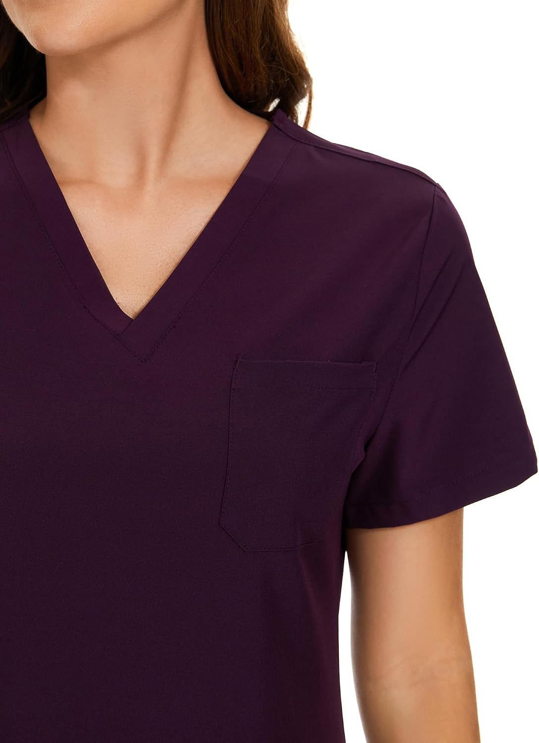COZYFIT Scrubs for Women Set - Stretch V-Neck Scrub Top & Jogger Pant with 8 Pockets COZY SCRUBS - Colors A