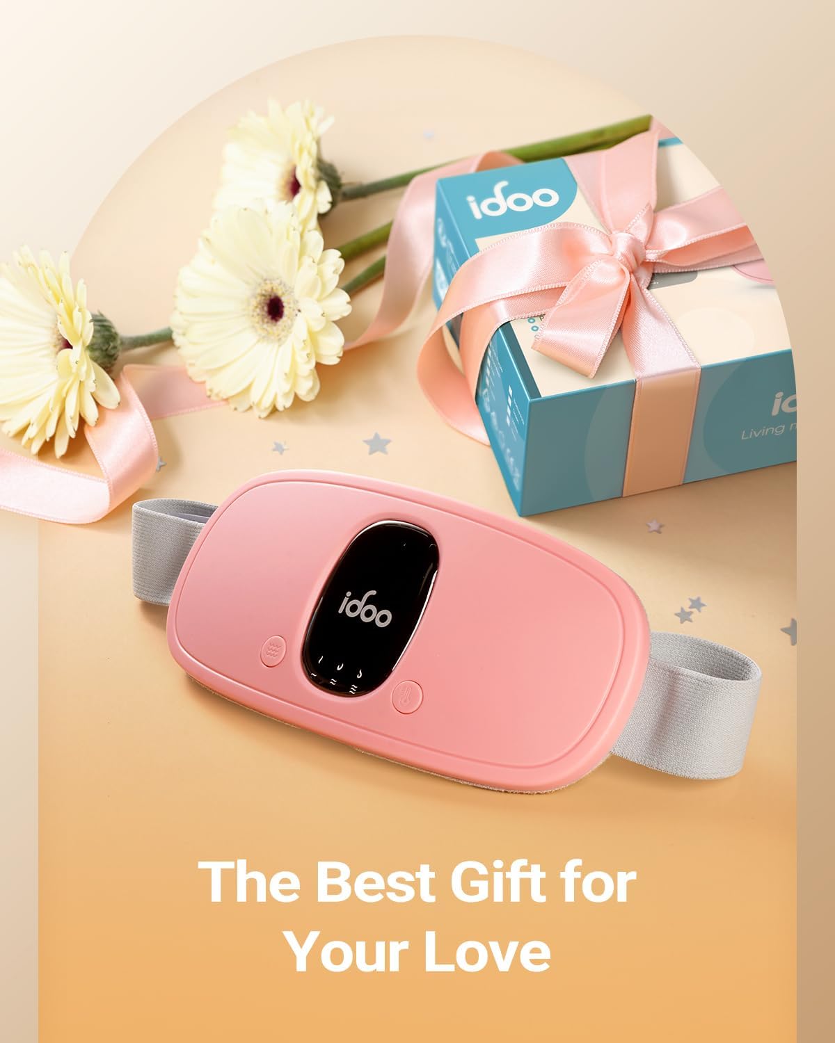 iDOO Portable Heating Pad, FSA Eligible Items, Birthday Gifts for Mom Women, Pink