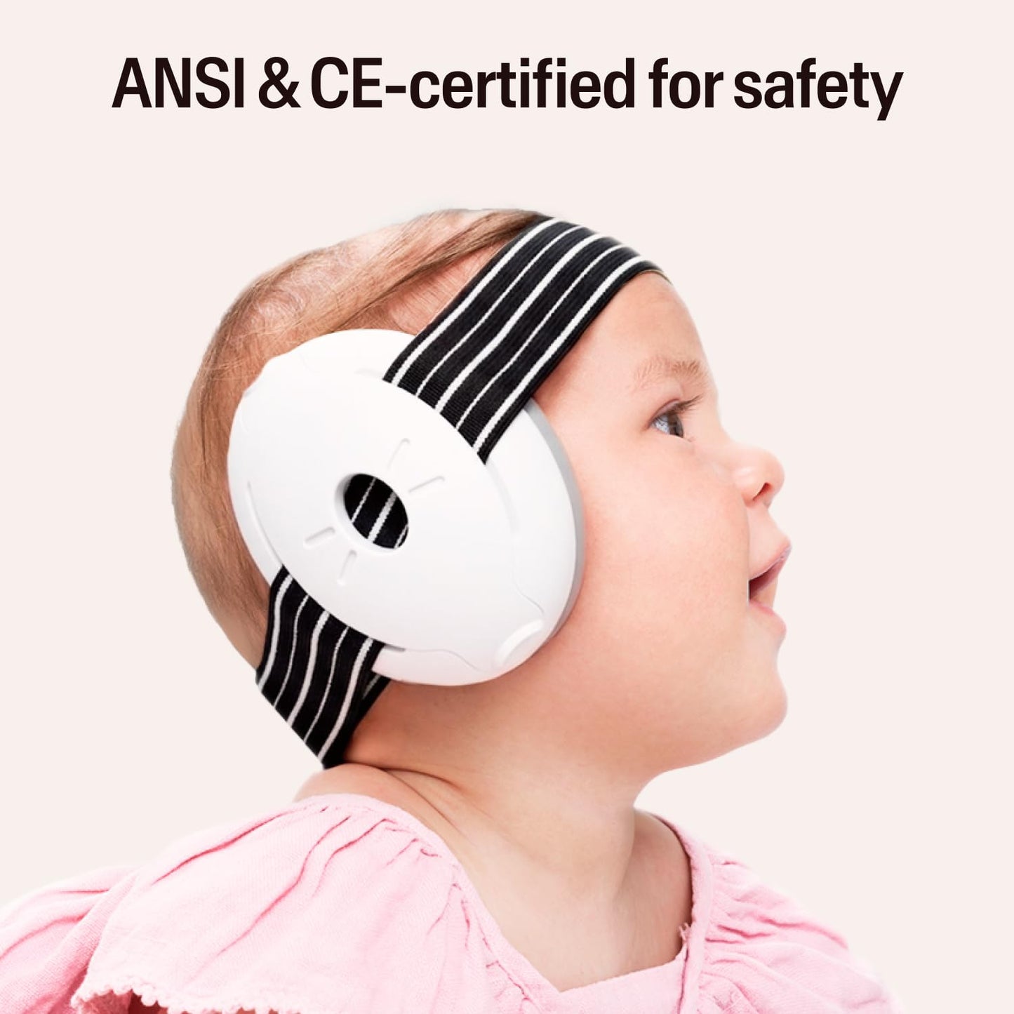 Alpine Muffy Baby Ear Protection for Babies and Toddlers up to 36 Months - CE & ANSI Certified - Noise Reduction Earmuffs - Comfortable Baby Headphones Against Hearing Damage & Improves Sleep - Blush