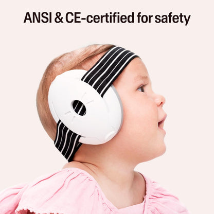 Alpine Muffy Baby Ear Protection for Babies and Toddlers up to 36 Months - CE & ANSI Certified - Noise Reduction Earmuffs - Comfortable Baby Headphones Against Hearing Damage & Improves Sleep - Blush
