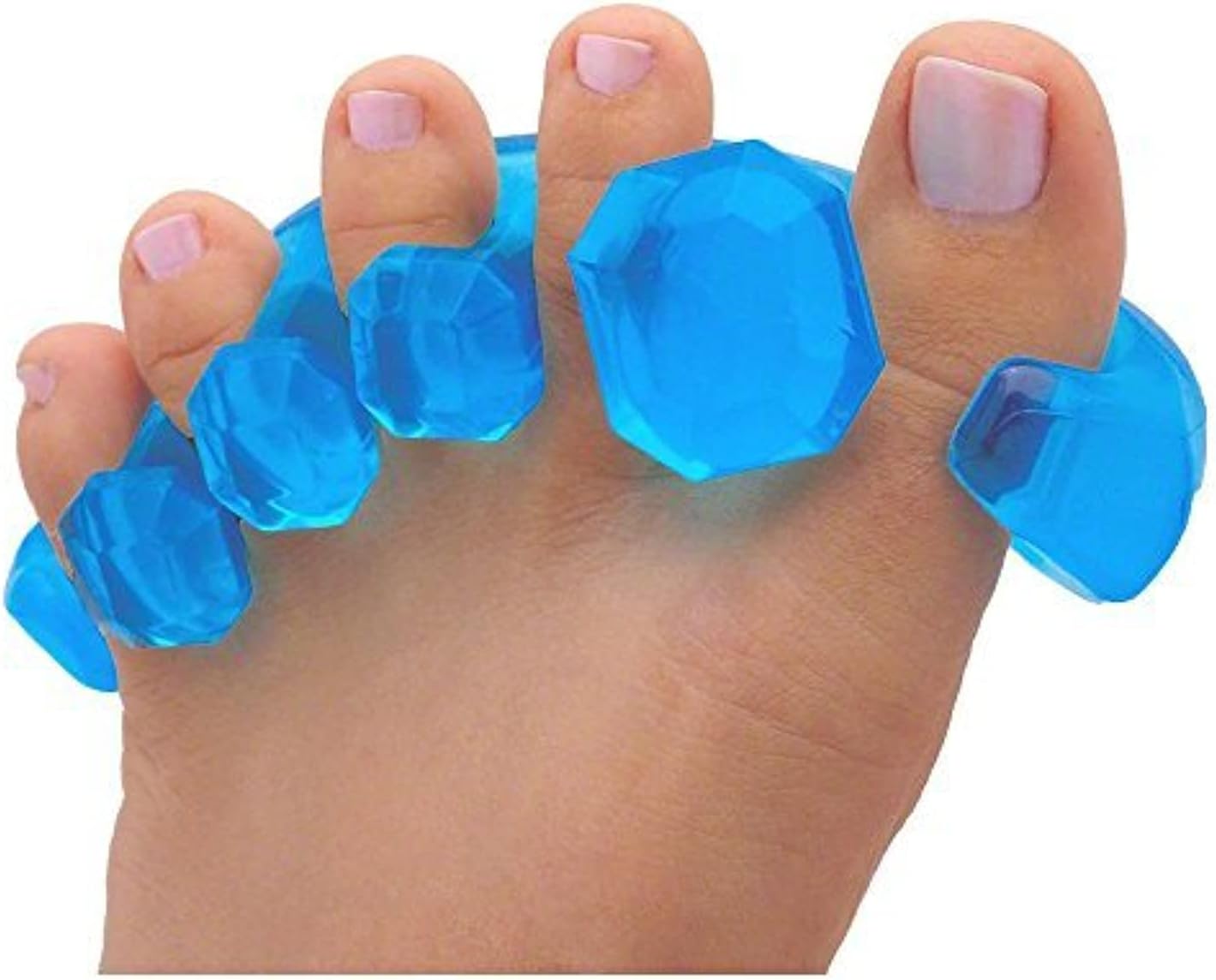 YogaToes GEMS: Gel Toe Stretcher & Separator - America’s Choice for Fighting Bunions, Hammer Toes (Size Small fits Shoe Sizes W: 7 and Over/M: 7 and Over) Sold as Pair