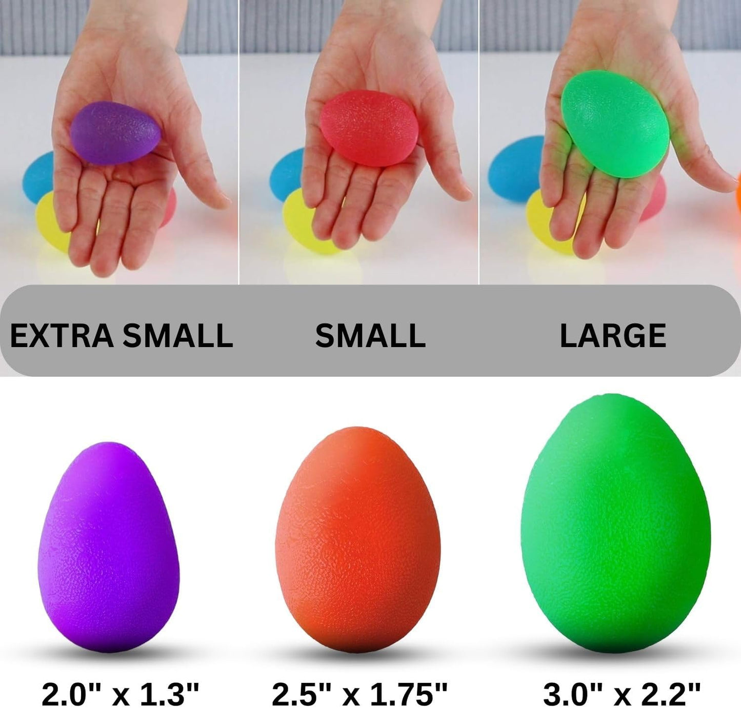 The Friendly Swede Stress Balls for Adults, Different Resistance Levels