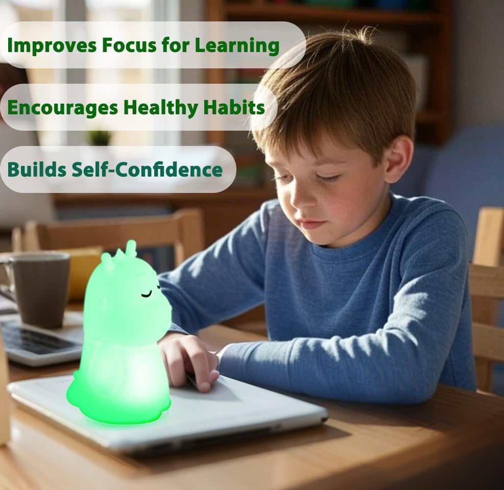 Breathing Loong Guided Visual Breathing Light for Mindfulness Relief | Relaxation Tool | Focus Meditation Device & Calming Night Light | Ideal for All Ages, Home & School Use (Loong)