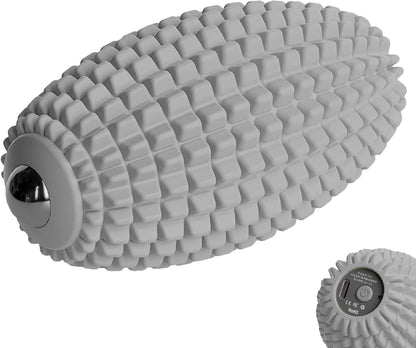 Vibrating Massage Ball for Full Body Relaxation, Silicone Trigger Point Massager Ball for Back, Neck, Foot, Muscle Recovery, Portable Rechargeable Massage Roller, 3 Vibration Modes (Black)