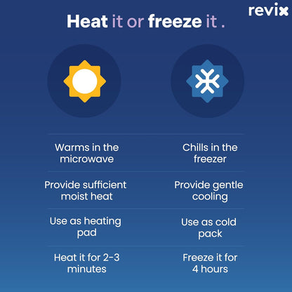 REVIX Microwave Heating Pad for Neck Shoulders and Back with Moist Heat, Weighted Microwavable Heated Neck Wrap Warmer, Scented
